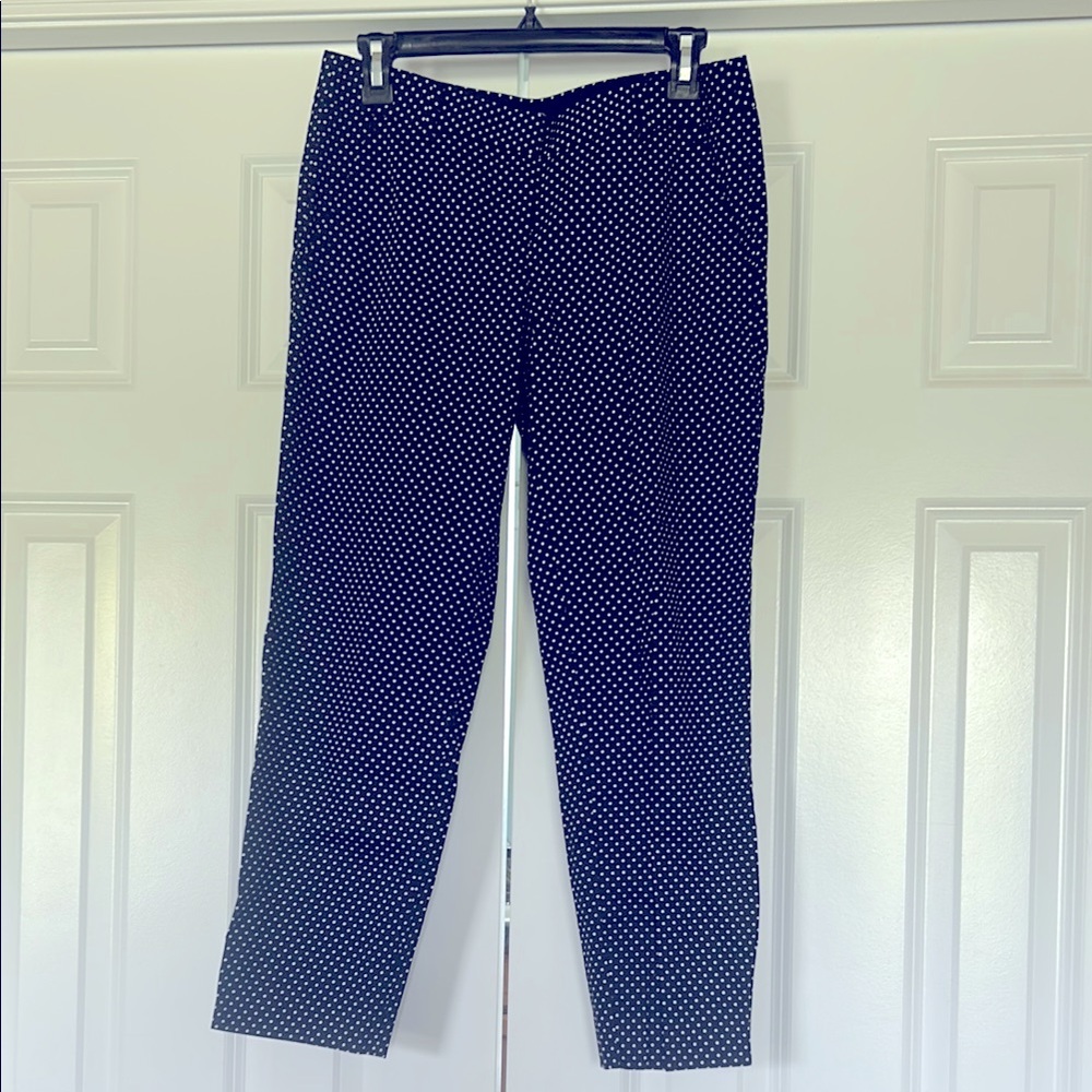 J.crew polka dot cafe capri sz 2